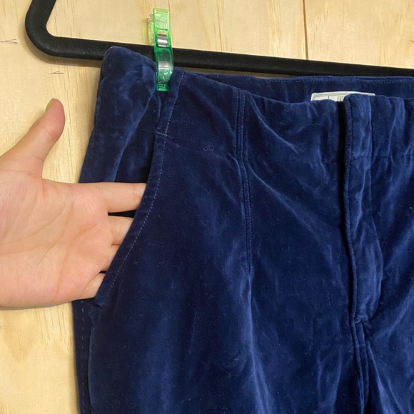 Free People Oxanna Jewel Royal Blue Velvet Flared Pants Size 29 - Picture 3 of 14